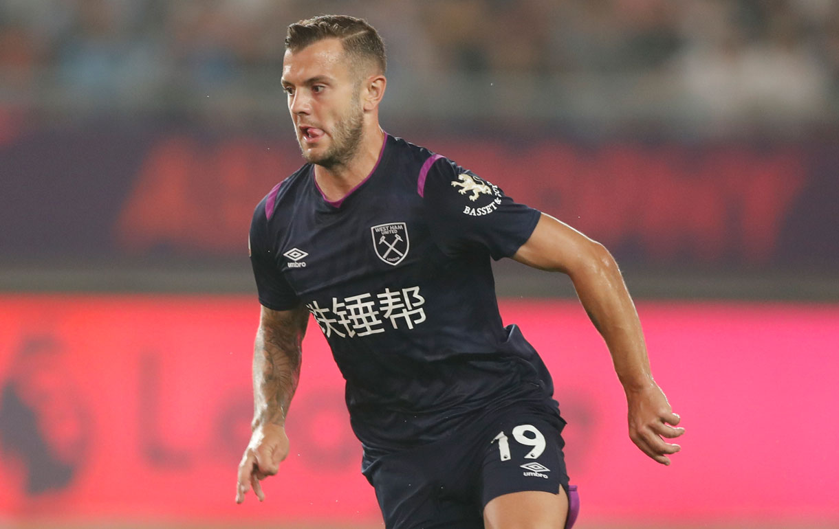 Jack Wilshere in action in Nanjing