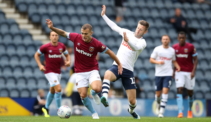 Jack Wilshere caught the eye on his first appearance in Claret and Blue