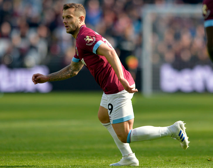 Jack Wilshere in action at London Stadium