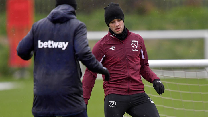 Jack Wilshere in training at Rush Green