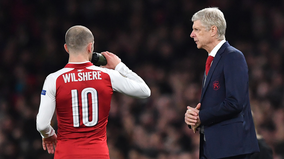 Jack Wilshere with Arsene Wenger