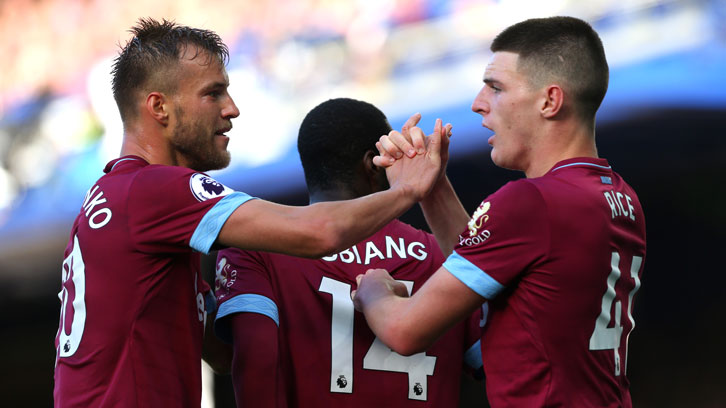 Declan Rice joked that he had been urging two-goal Andriy Yarmolenko to shoot more!