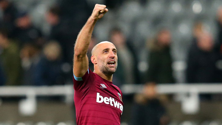 Pablo Zabaleta celebrates the 3-0 victory at Newcastle in December 2018