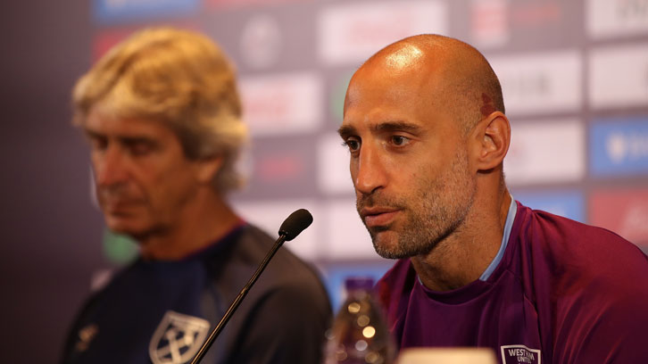 Pablo Zabaleta and Manuel Pellegrini won trophies together at Manchester City