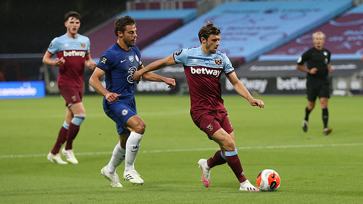 Aaron Cresswell against Chelsea