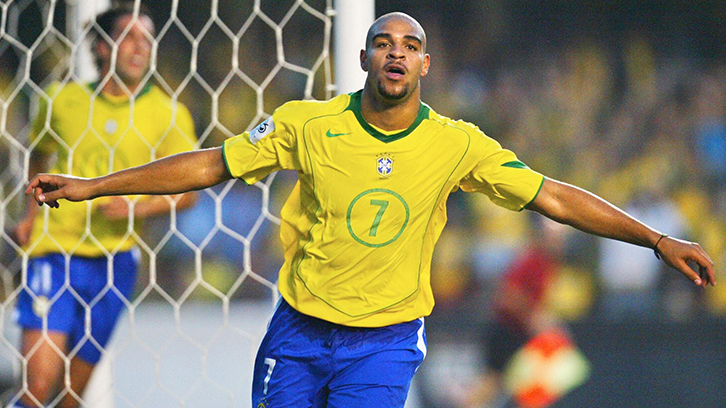 Silva's favourite player as a youngster was Brazilian striker Adriano