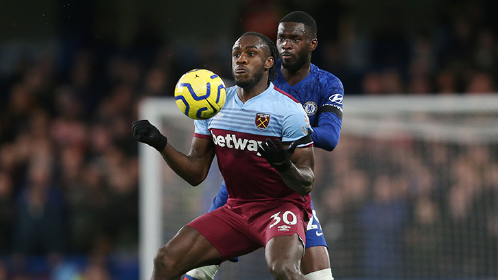 Michail Antonio played for 70 minutes against Chelsea on his way back from injury