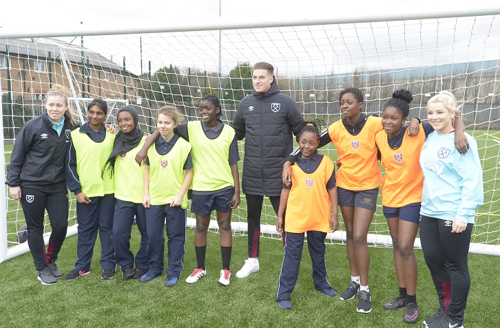 Reece Burke and West Ham Ladies