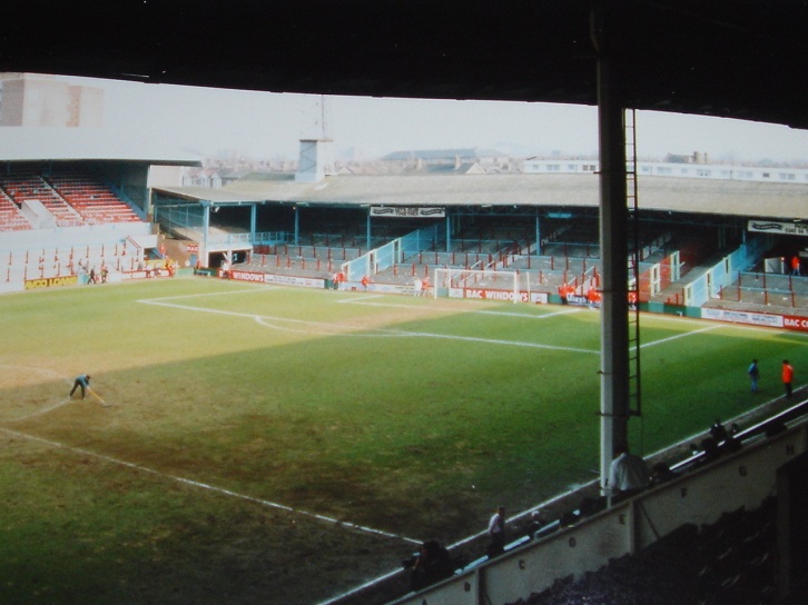 The stadium shortly before redevelopment work began