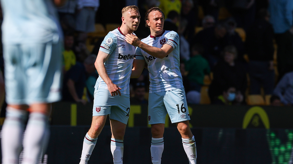 Jarrod Bowen and Mark Noble