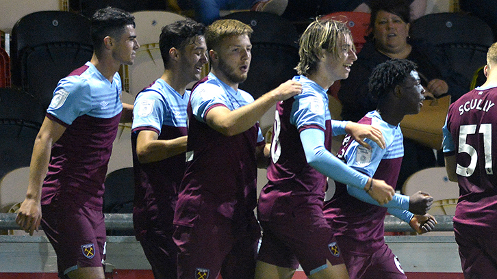 Sam Caiger and West Ham United U21s