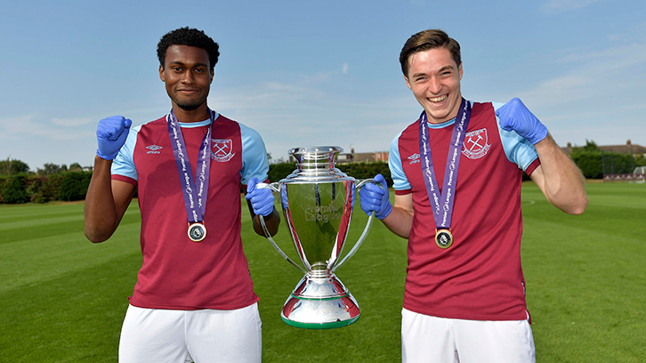 Last season's U23s captains Olatunji Akinola and Conor Coventry