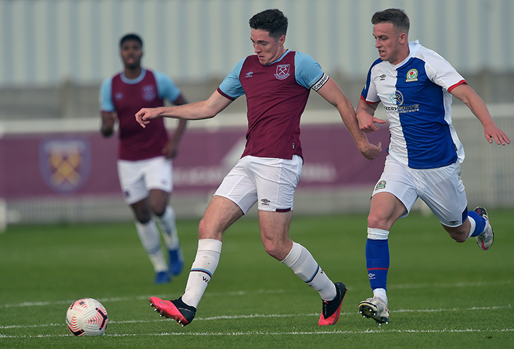 Conor Coventry in action against Blackburn U23s