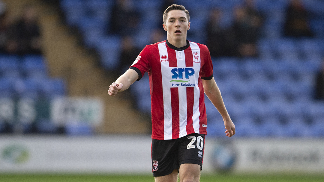 Conor Coventry on his debut for Lincoln City