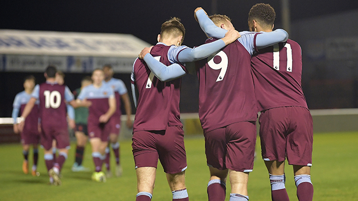 West Ham U23s currently possess three of the top five scorers in PL2 Division 2: Dan Kemp (No7), Anthony Scully (No9) and Nathan Holland (No11)