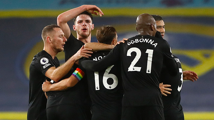 West Ham players celebrate