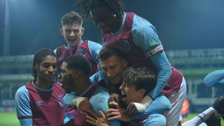 West Ham U18s celebrate