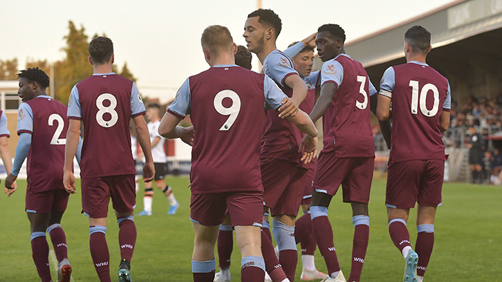 West Ham U23s celebrate