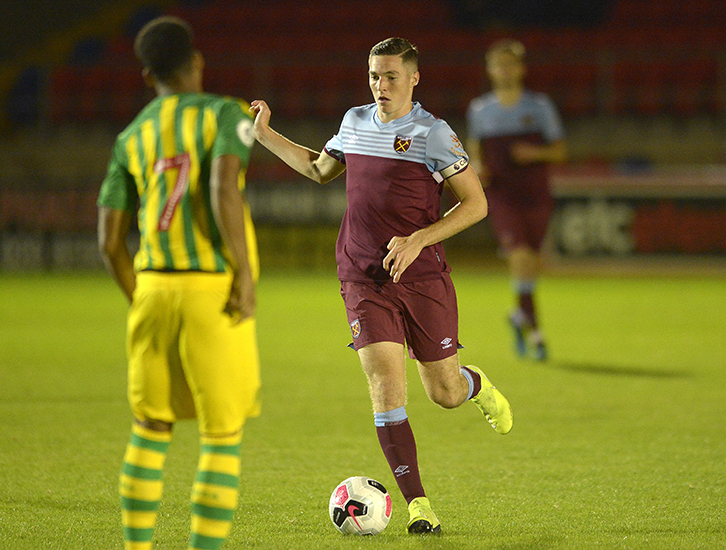 Conor Coventry in action against West Brom U23s