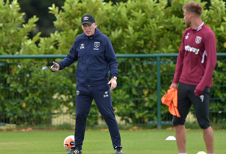 David Moyes in training