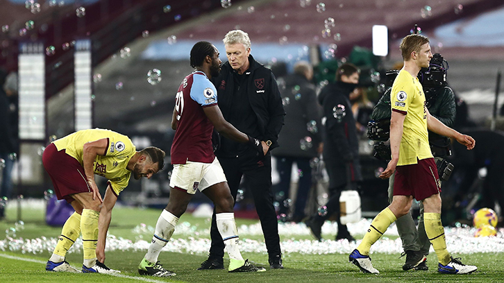 David Moyes against Burnley