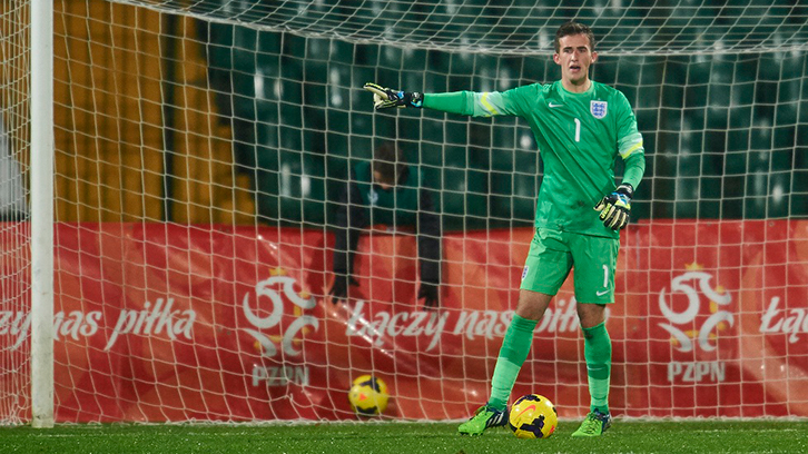 Howes playing for England