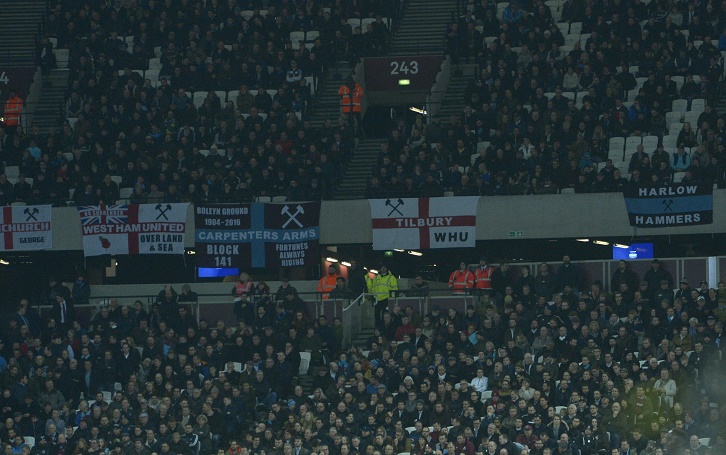 West Ham United flags