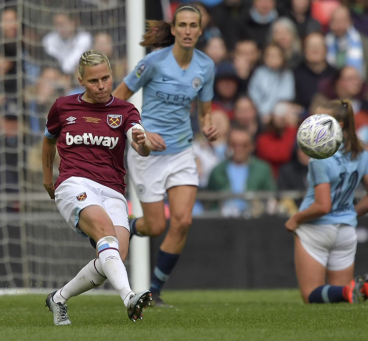 Gilly Flaherty for West Ham United at Wembley