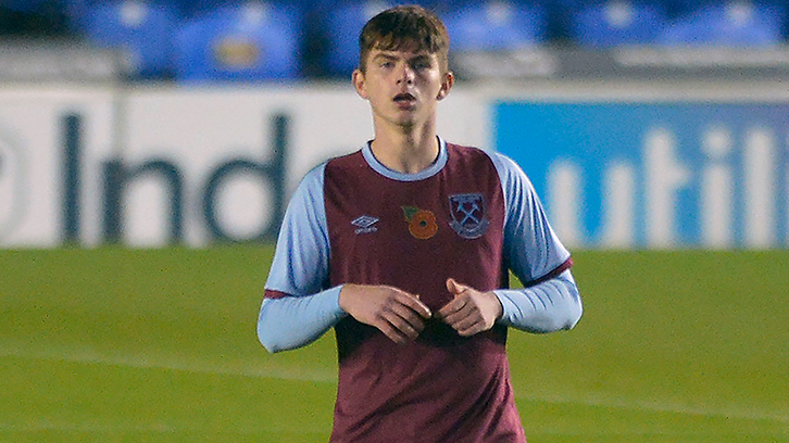 Michael Forbes' West Ham U21s debut