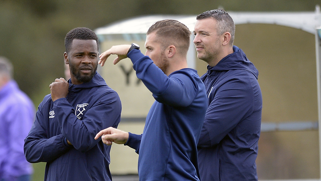 Zavon Hines (U14s coach), Harry Watling (U15s coach) and Jeremy Sauer (Assistant Academy Manager)