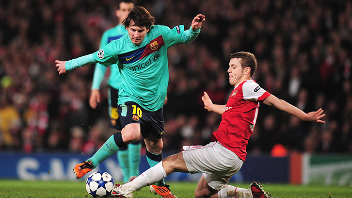 Current West Ham midfielder Jack Wilshere's performance for Arsenal against Barcelona in 2011 sticks out to Sam Caiger