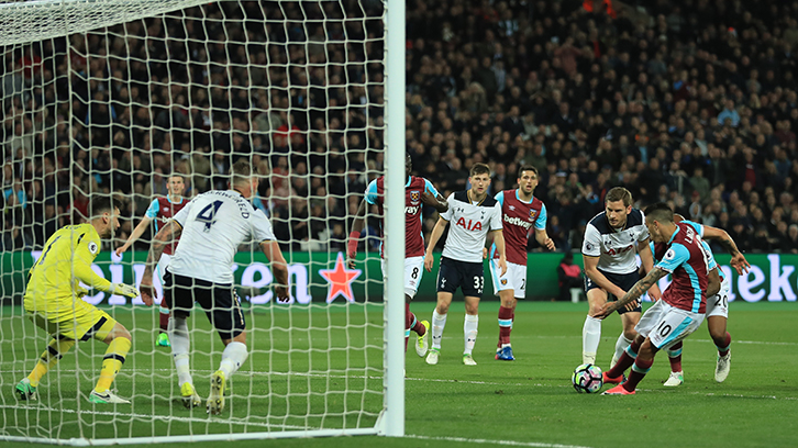 Manuel Lanzini's goal against Tottenham in 2017