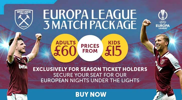 Europa League packages now on sale
