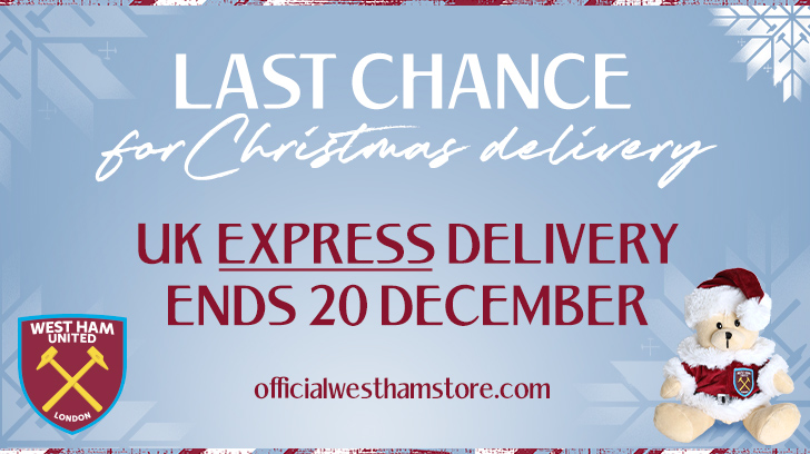 Last chance for Express Christmas Delivery