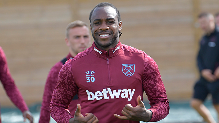 Michail Antonio in training