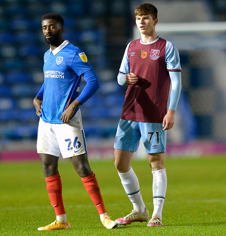 ​​Michael Forbes' West Ham Under-21s debut