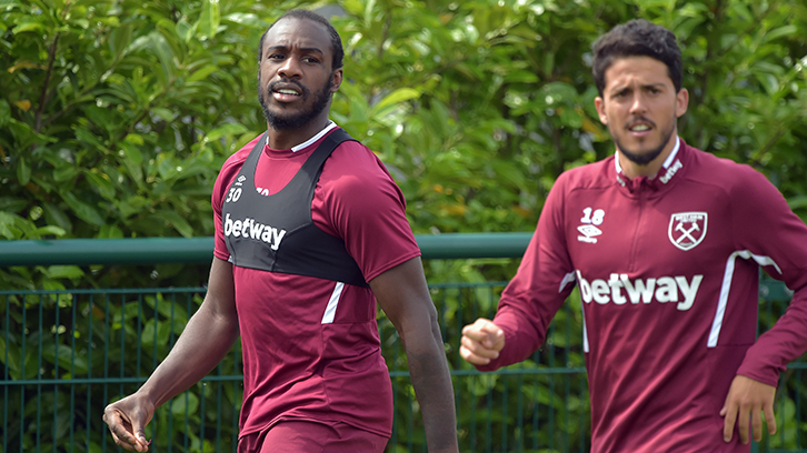 Michail Antonio in training