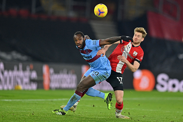 Michail Antonio against Southampton