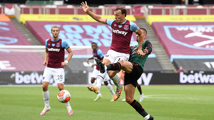 Mark Noble against Aston Villa