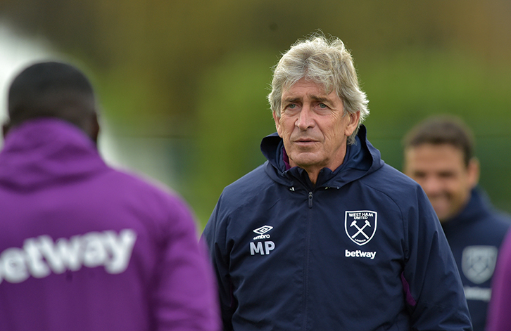 Manuel Pellegrini training