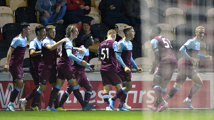 West Ham United U21s celebrate