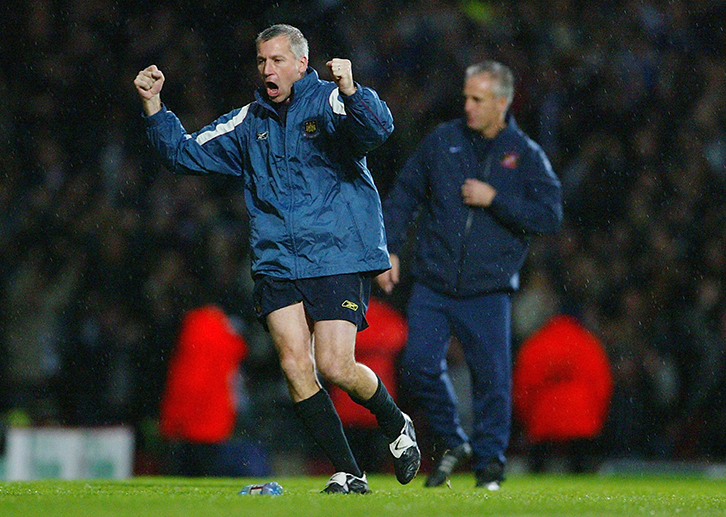 Alan Pardew celebrates