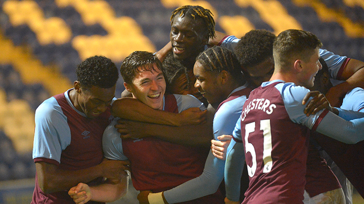 The U21s celebrate in the Papa John's Trophy