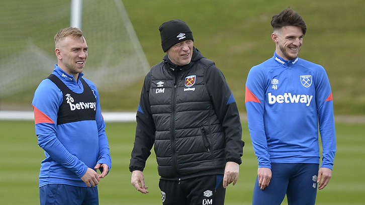 Moyes, Jarrod Bowen and Declan Rice