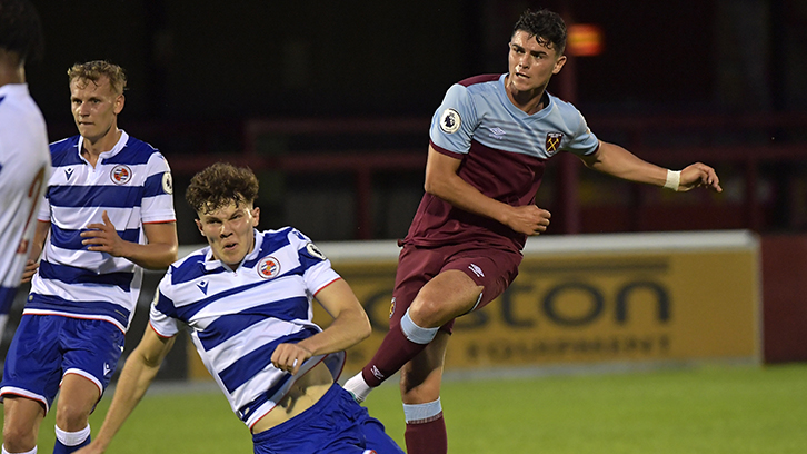 Joe Powell playing for West Ham U23s