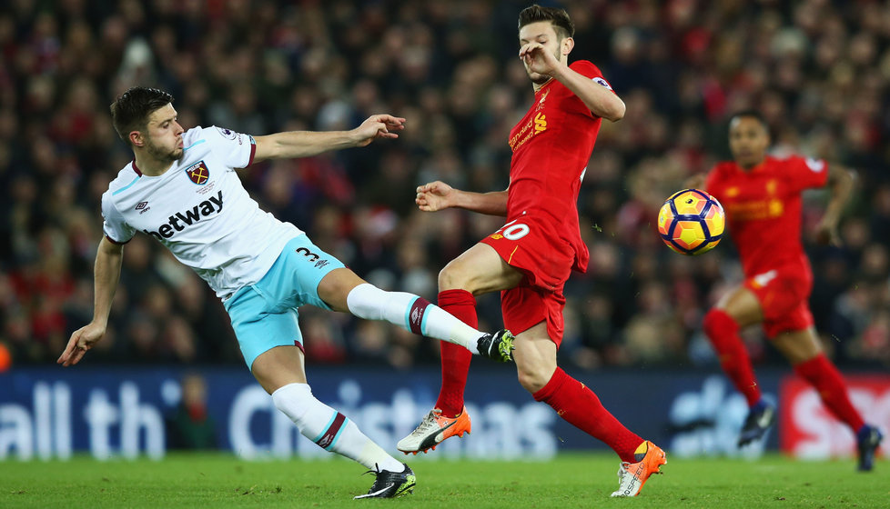 Aaron Cresswell in action against Liverpool