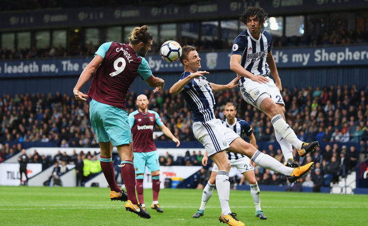 Andy Carroll against West Brom