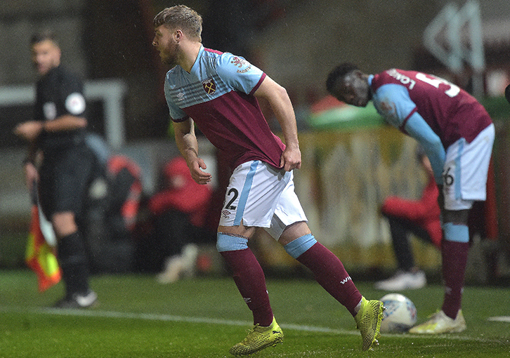 Sam Caiger in action during the 2019/20 season