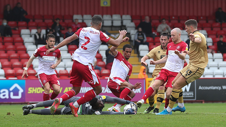 Joseph Anang saves