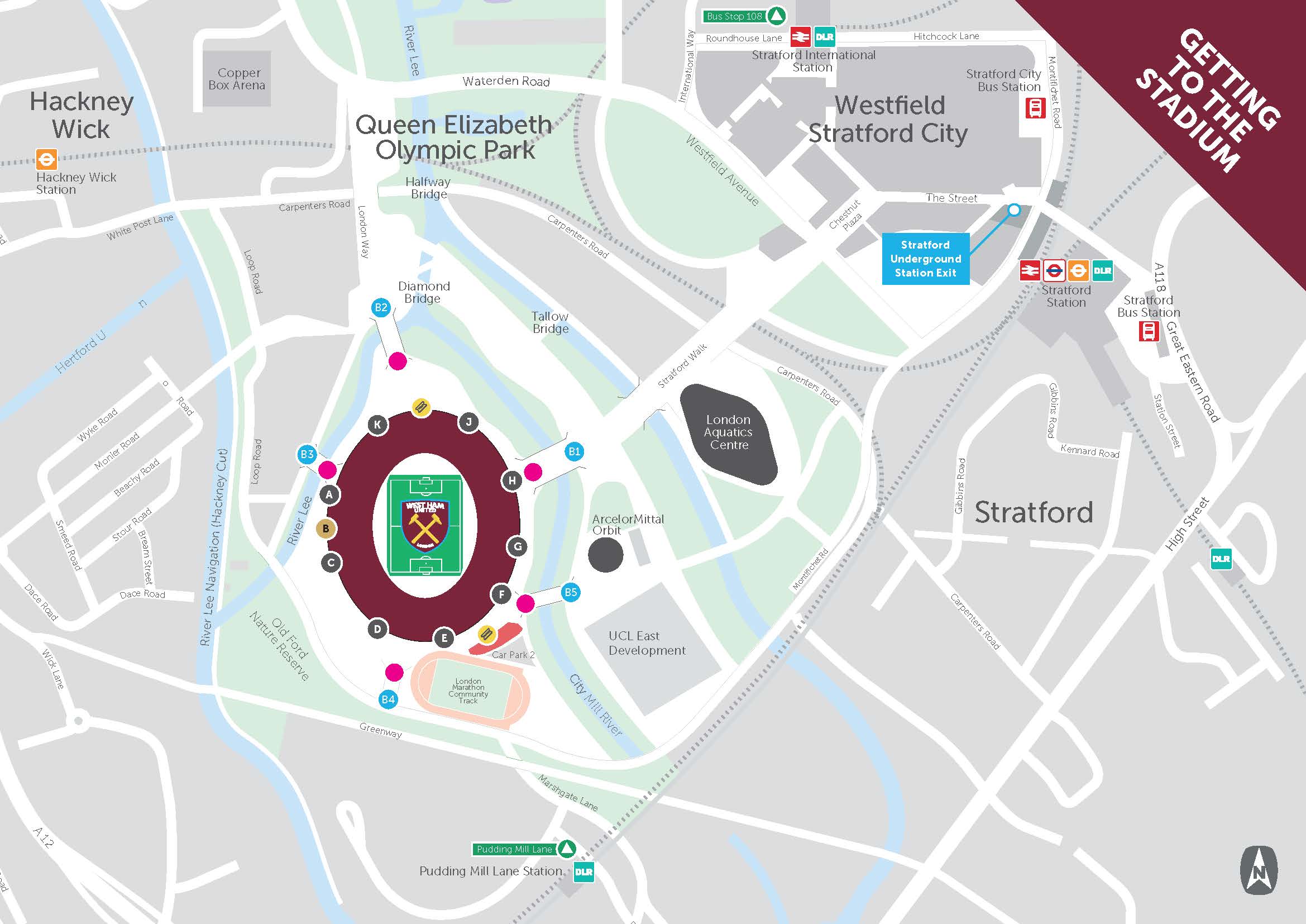 London Stadium map
